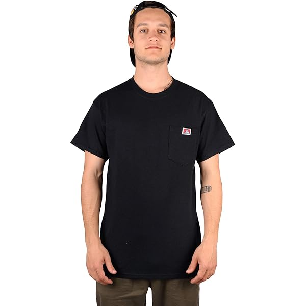 Amazon.com: Ben Davis Men's Classic Label Short Sleeve Heavy Duty